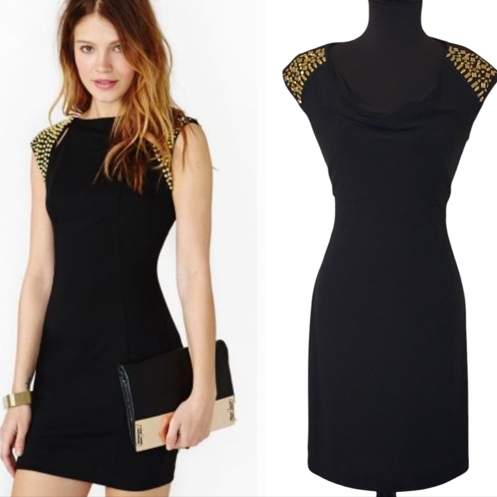Ronni Nicole Embellished Beaded Shoulder Midi Dress - Picture 10 of 10